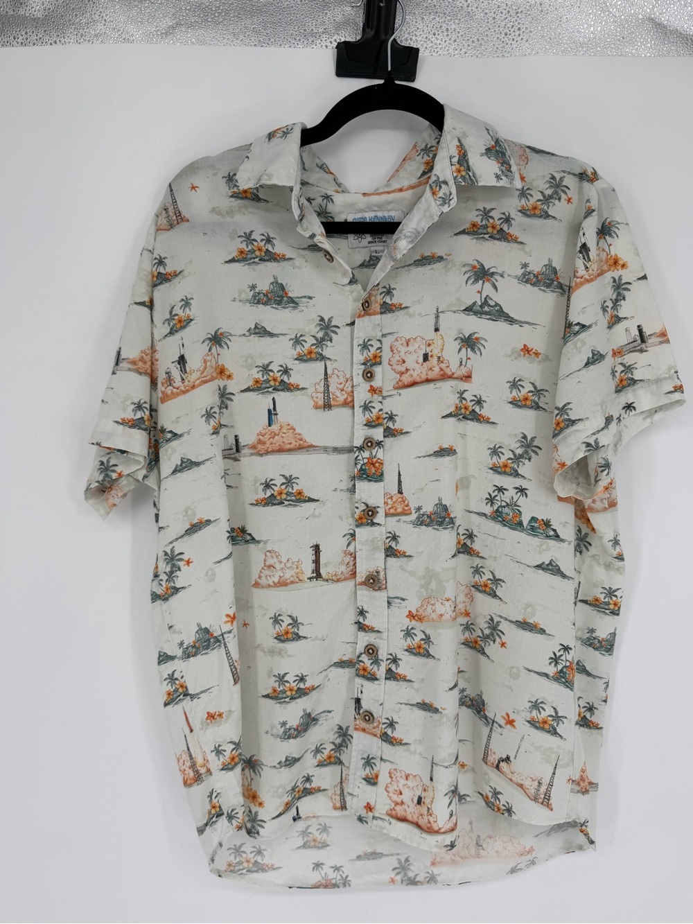 NASA Cape Kennedy Space size large button up
